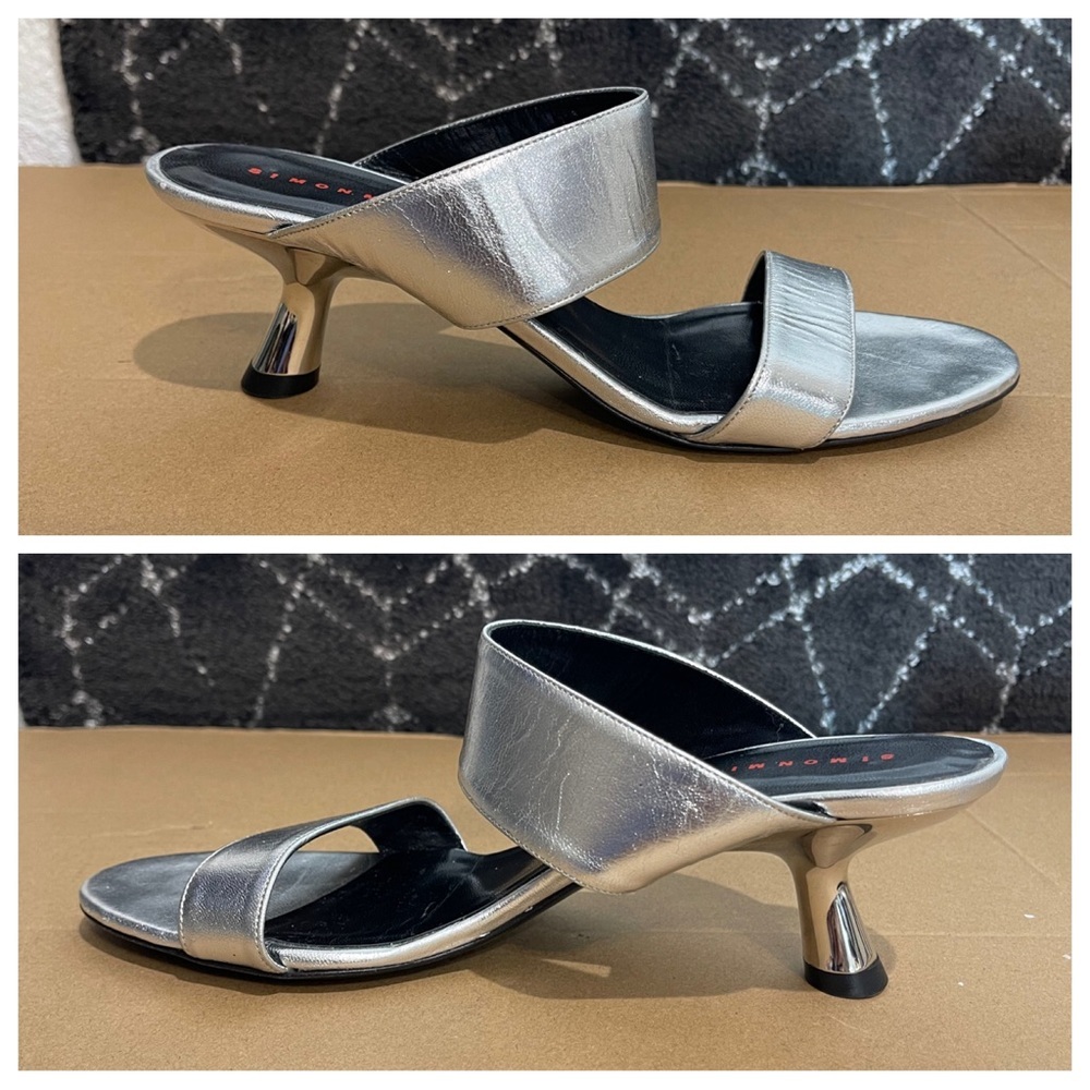 SIMON MILLER Sandals In Silver - Picture 2 of 9